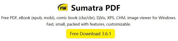 SumatraPDF Free Download – Fastest PDF Reader