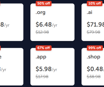 Namecheap黑五优惠：域名注册和转移低至7折